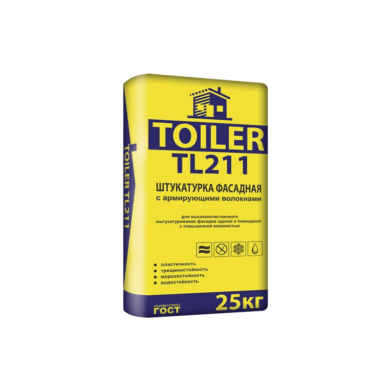 Toiler TL211, Штукатурка цементная, 25кг