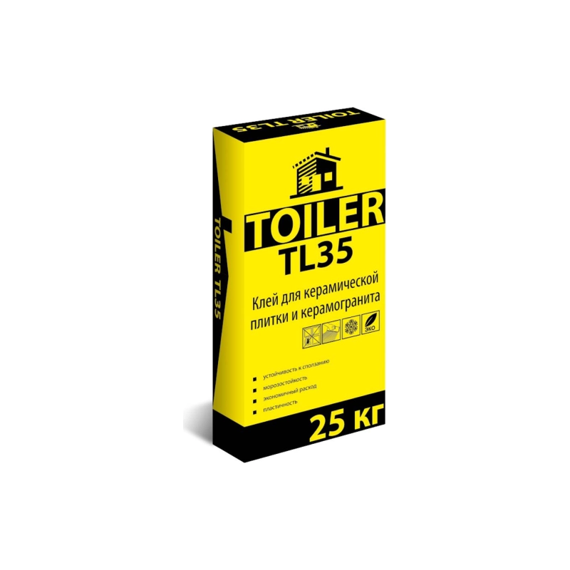 TOILER TL35 Клей для плитки и керамогранита, 25кг