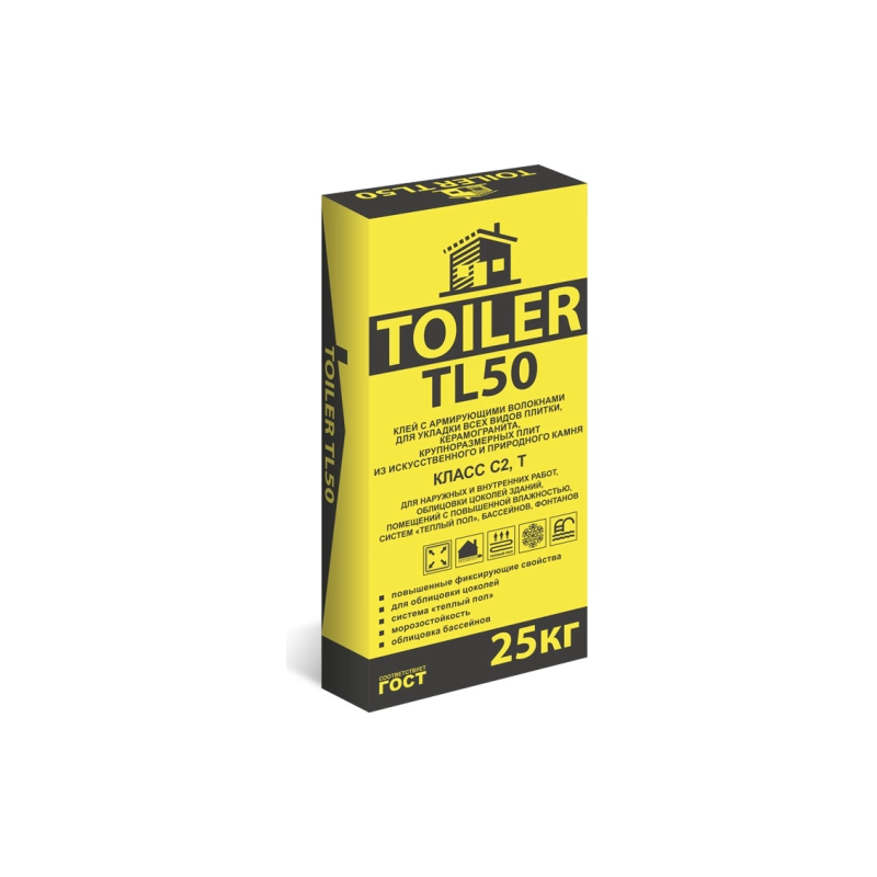 TOILER TL50 Высокопрочный клей, 25кг