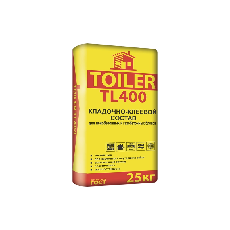 TOILER TL400 Кладочно-клеевой состав, 25кг