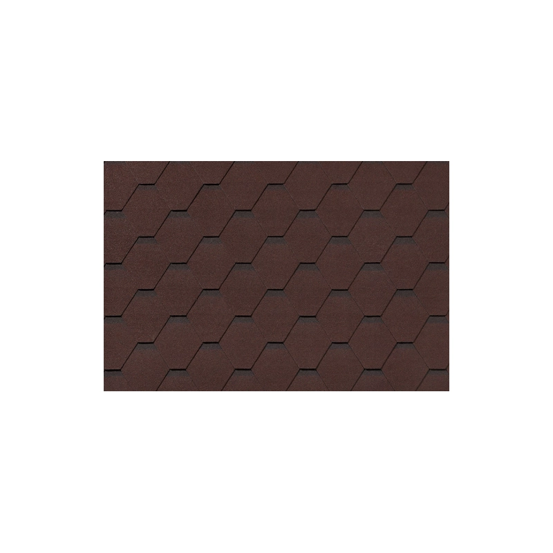 Битумная черепица Roofshield Премиум Стандарт Коричневый упак.с оттен.(3м.кв.)