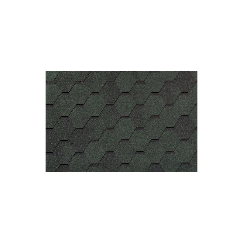 Битумная черепица Roofshield Фемели Eco Light Стандарт Зеленый упак.с оттен.(3м.кв.)