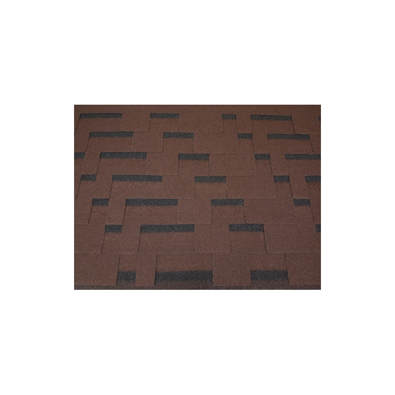 Битумная черепица Roofshield Фемели Light Modern Каштан упак.(3м.кв.)