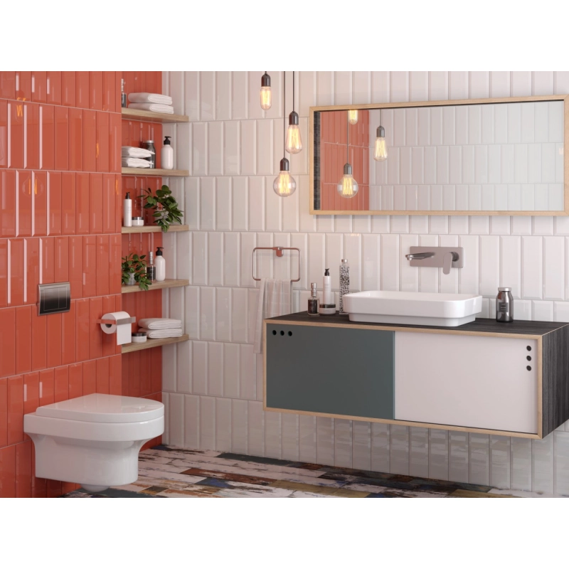 Плитка Metro red wall Стена 01 100х300 м.кв