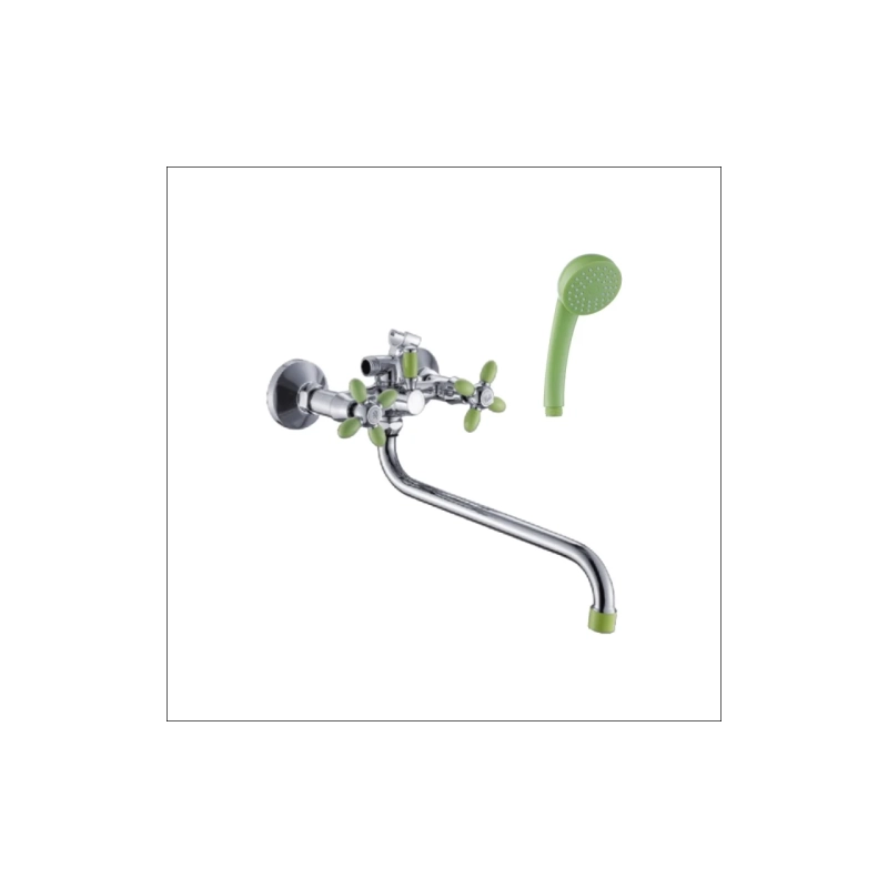 Смеситель Эверест ванна унив. с круг.излив.,пер.для душа В22-071Е