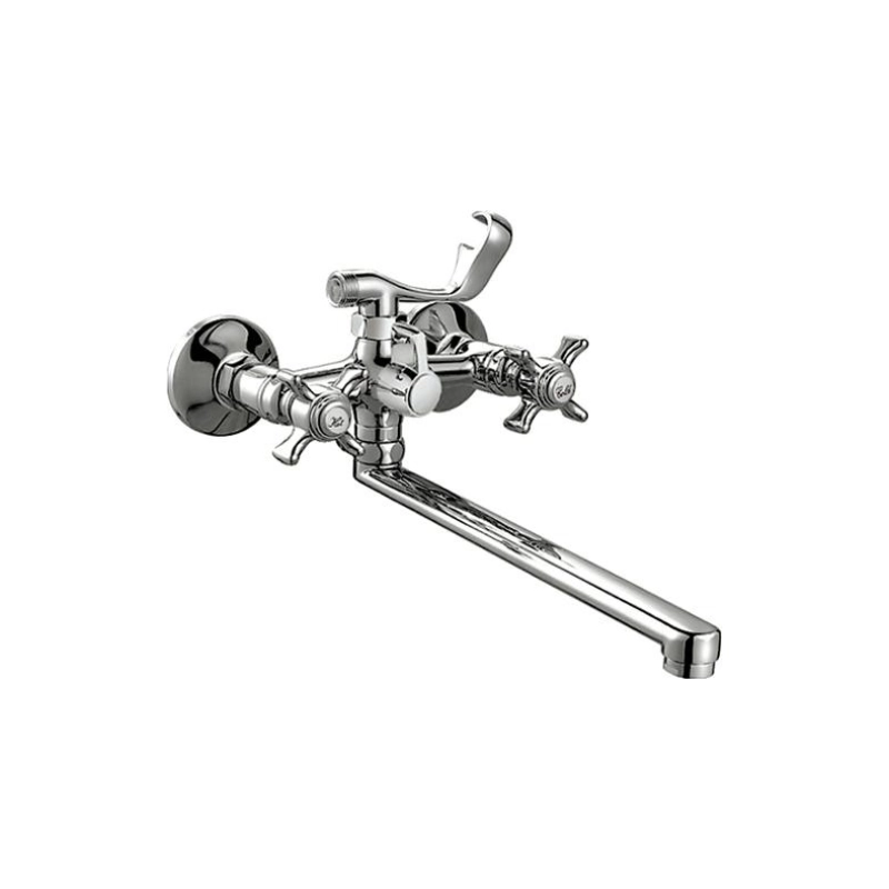 HB2124 Смеситель HAIBA д/ванны длинный излив хром