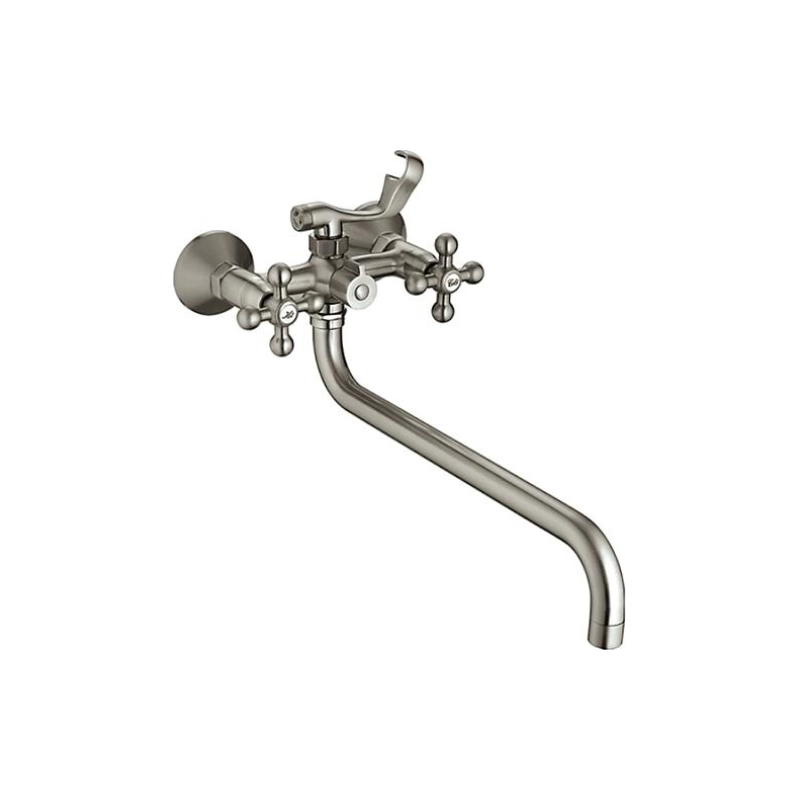 HB2619-5 Смеситель HAIBA д/ванны длин.излив цвет-сатин