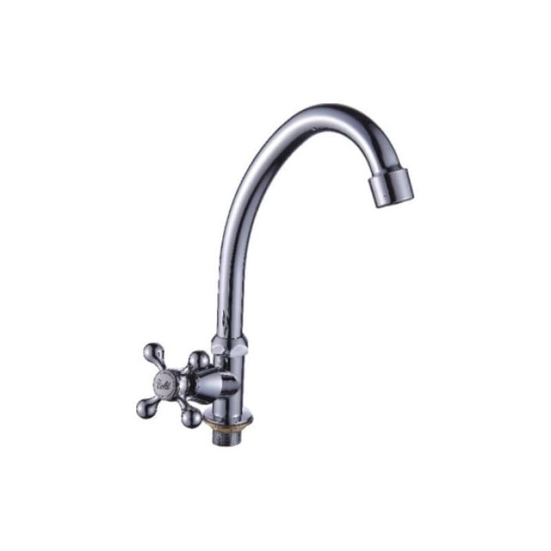 Смеситель Эверест для кухни с выс.излив(крепл.гайка) В41-065