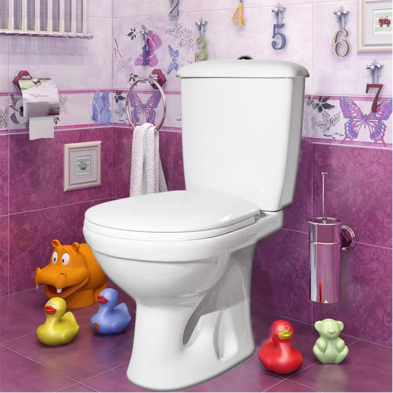 Унитаз в компл. СУПЕРКОМПАКТ, выпуск в пол