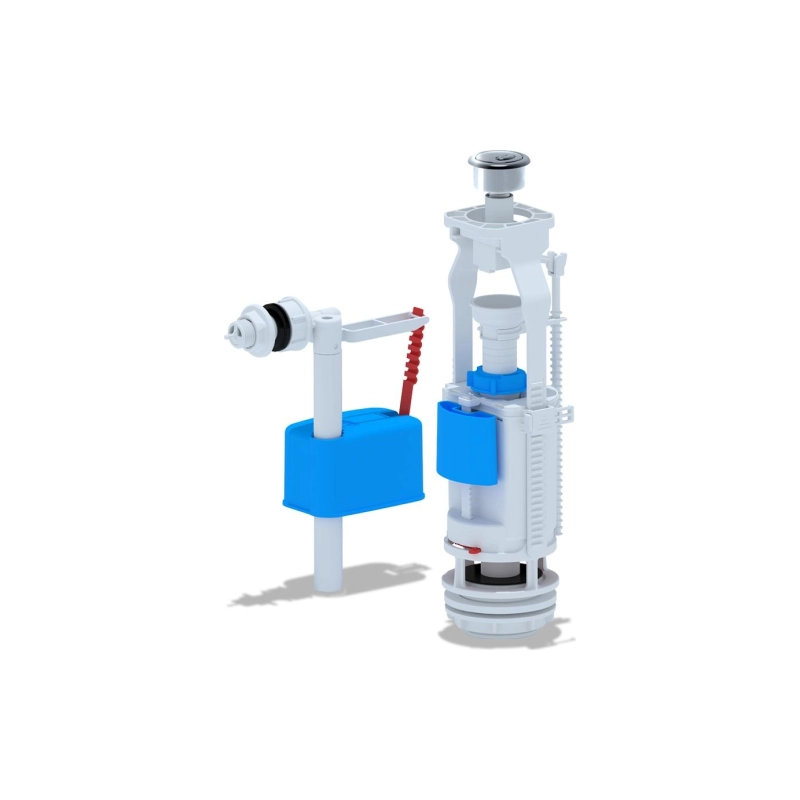 АНИ ПЛАСТ WC3050М Набор с бок.подв.1 1/2 пласт, двойн.кнопка эконом.металл