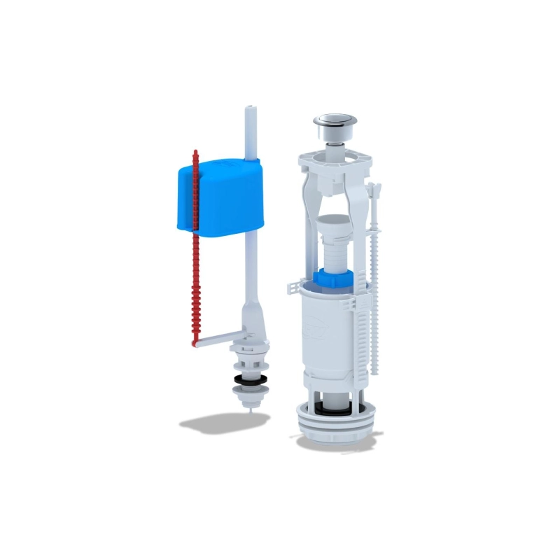 АНИ ПЛАСТ WC6550М Набор с нижн.подв. 1/2 плас, кнопка мет.