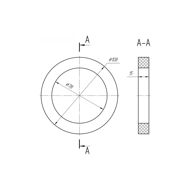 АНИ ПЛАСТ М075 Прокладка бачка унитаза вспененная