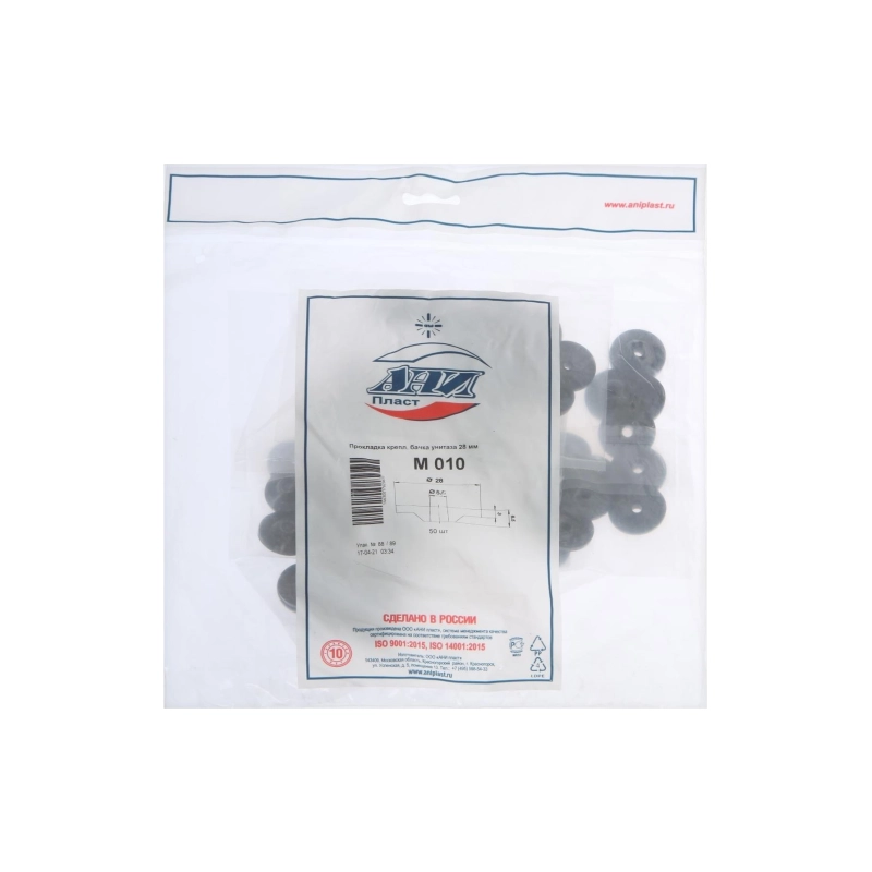 АНИ ПЛАСТ М010 Прокладка крепл.бачка унитаза 28мм