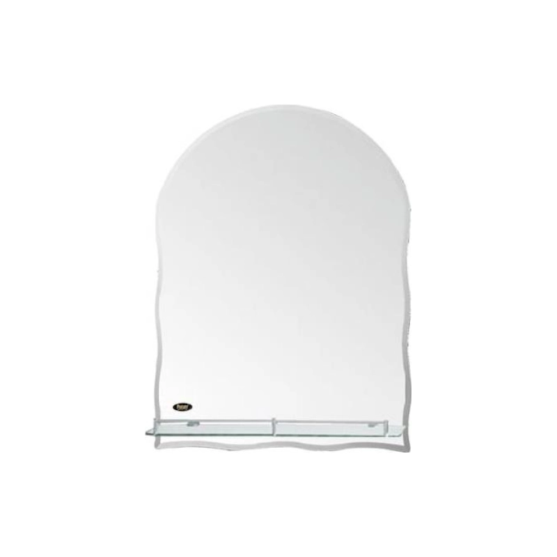 Зеркало серебро с полочкой 60*45 Р702