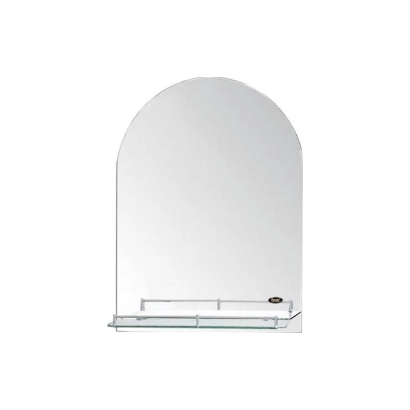 Зеркало серебро с полочкой 70*50 Р703