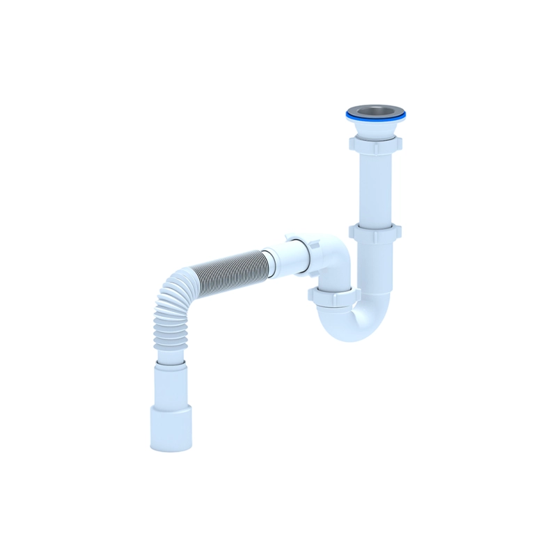 АНИ ПЛАСТ D0115 Сифон Ани, 1 1/2*40 прямоточ. с гибкой трубой 40х5