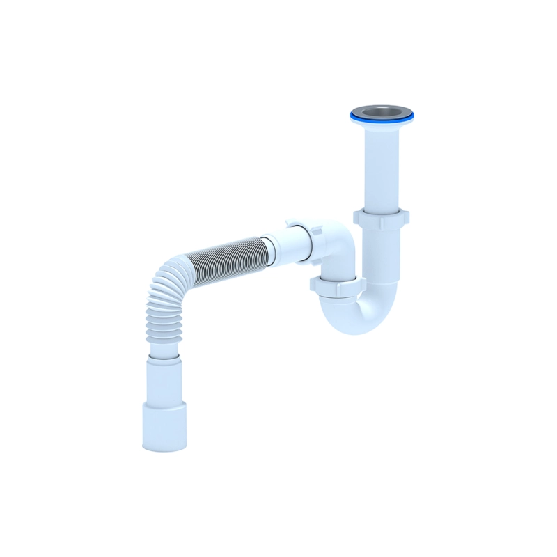 АНИ ПЛАСТ D0515 Сифон Ани,1 1/2*40 прямоточ. с гибкой трубой 40х40/50