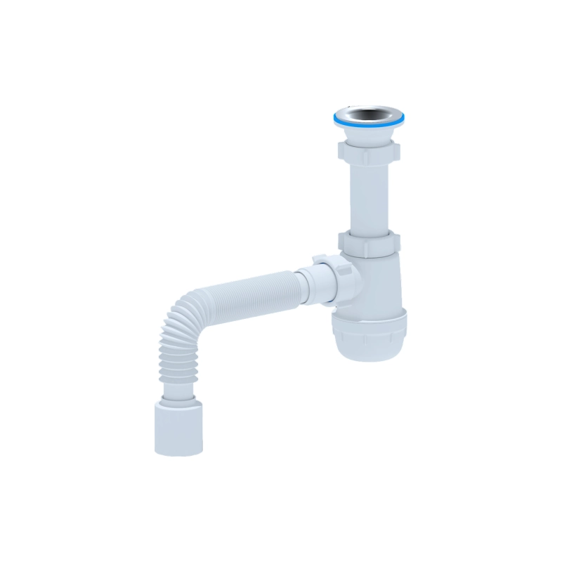 АНИ ПЛАСТ А0110 Сифон Ани, мойка 1 1/2*40 с гибкой трубой 40х50