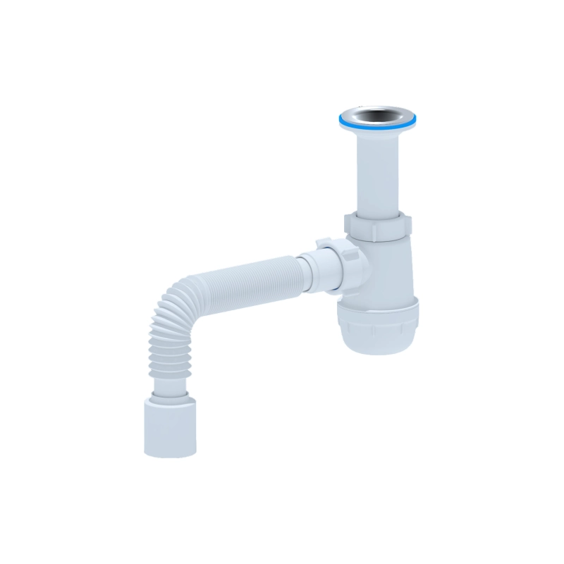 АНИ ПЛАСТ А0510 Сифон Ани, мойка 1 1/2*40 с гибкой трубой 40х50