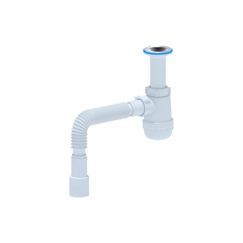 АНИ ПЛАСТ А0515 Сифон Ани, мойка 1 1/2*40 с гибкой трубой 40х40/50