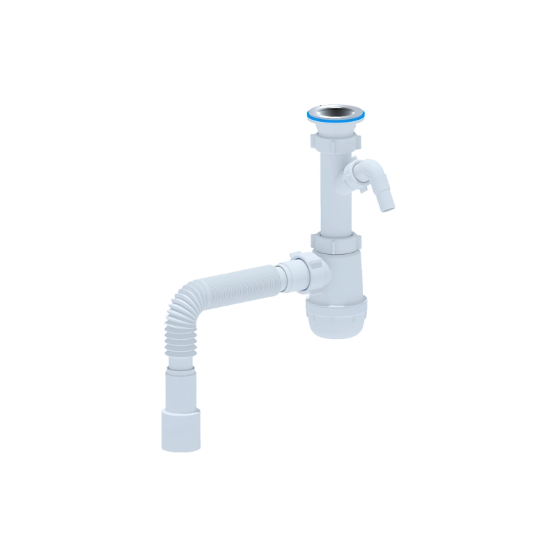 АНИ ПЛАСТ А1015 Сифон Ани, мойка 1 1/2*40 с гибкой трубой 40х40/50