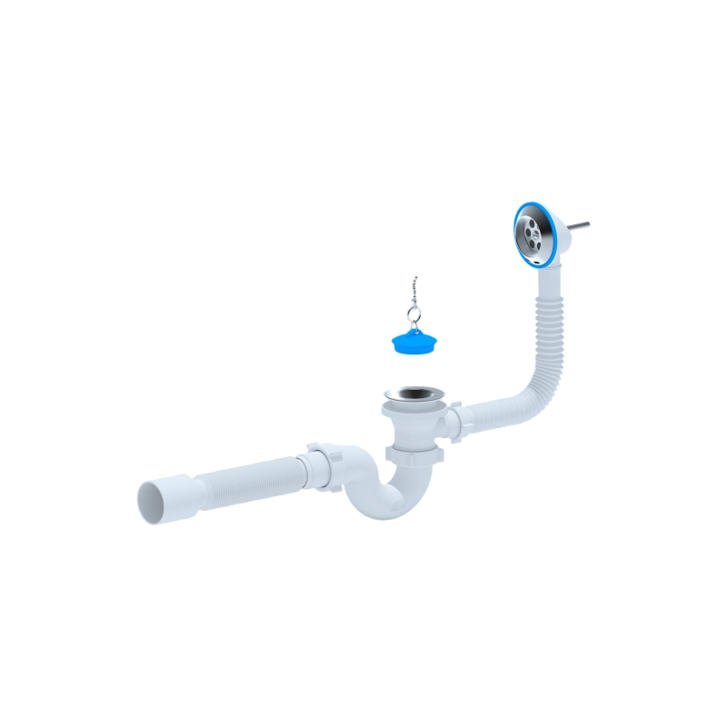 АНИ ПЛАСТ Е155 Сифон Ани д/ванны с вып. и перел. 1 1/2 с г/т 40х50