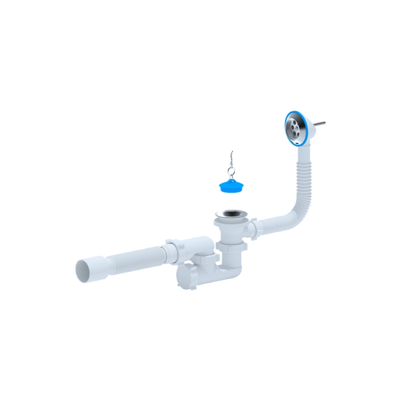 АНИ ПЛАСТ Е255 Сифон Ани д/ванны с вып. и пер регул. 1 1/2 с г/т 40х50