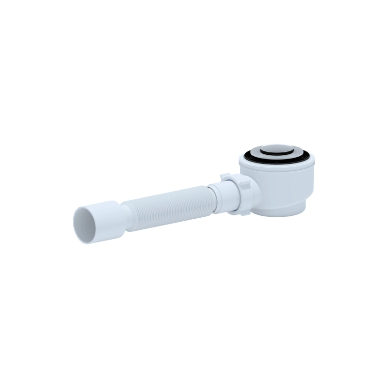 АНИ ПЛАСТ Е415СL Сифон Ани д/душ.поддона 1 1/2 50 с гиб.труб.40/50 хром клик-клак