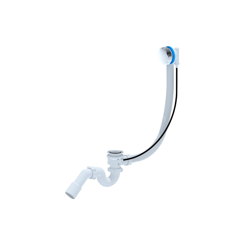 АНИ ПЛАСТ ЕМ411 Сифон, ванна п/авт, кругл. перелив, 520мм