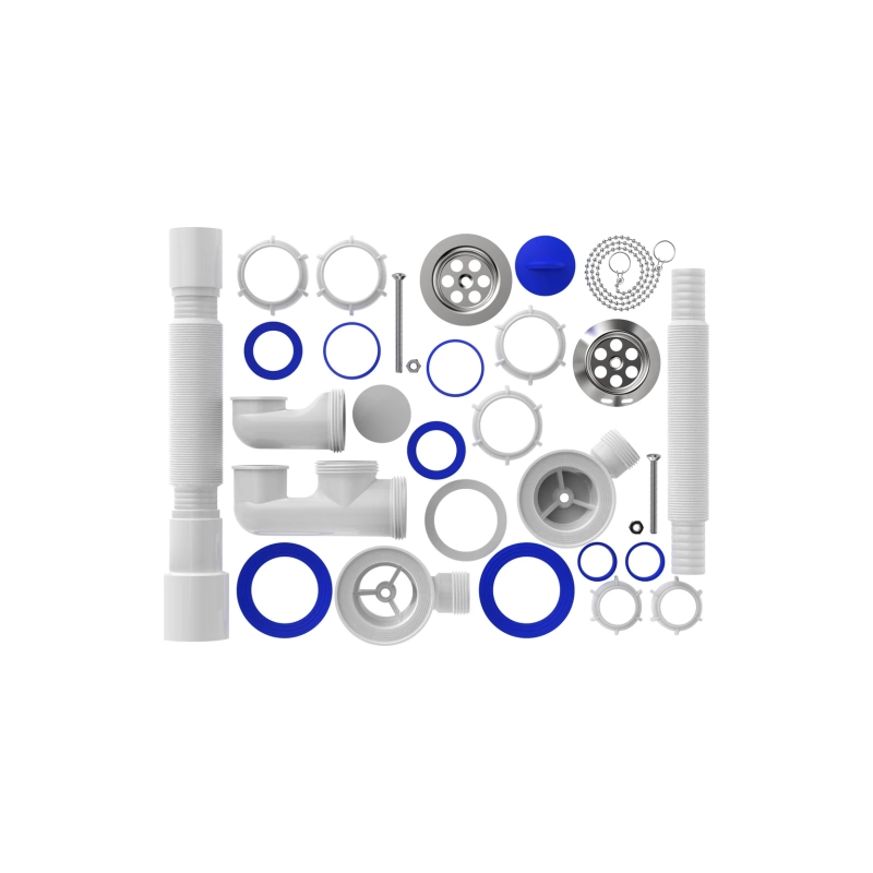 АНИ ПЛАСТ С6255 Сифон Варяг для ванны регул.с гибкой трубой 40х50