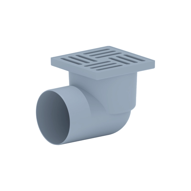 АНИ ПЛАСТ ТА1110 Трап гориз.вып.110 с решеткой из пластика 15*15