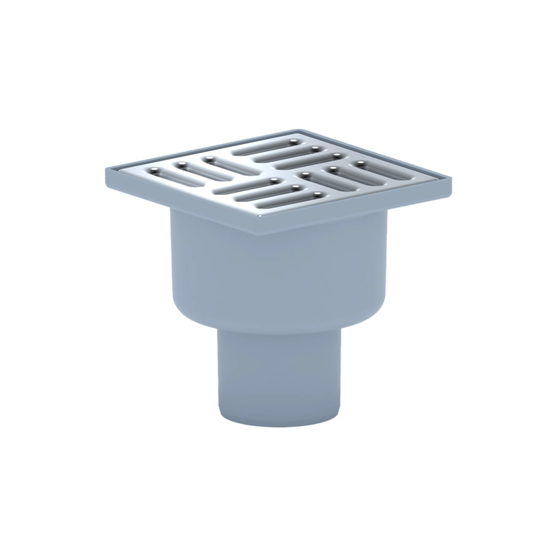 АНИ ПЛАСТ ТА5202 Трап верт.вып. 50 с решеткой из нерж.стали 10*10