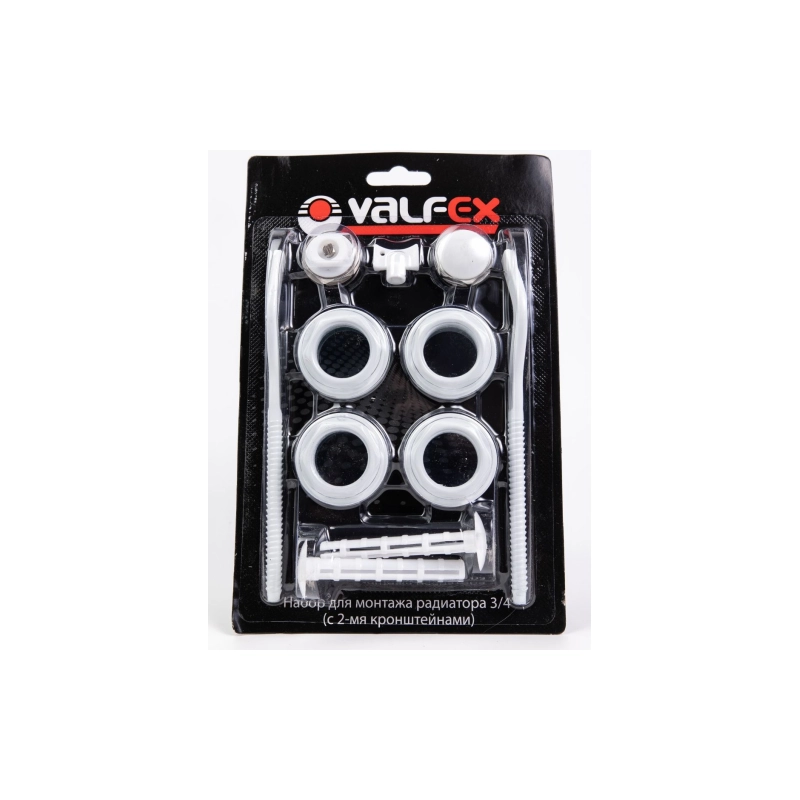 VALFEX Комплект пробок 3/4 д/радиаторов с 2-мя кронштейнами