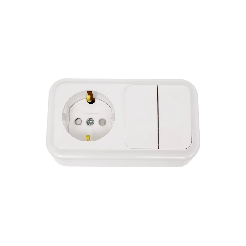 Стиль Блок (2 выкл + роз.з/к) накл.