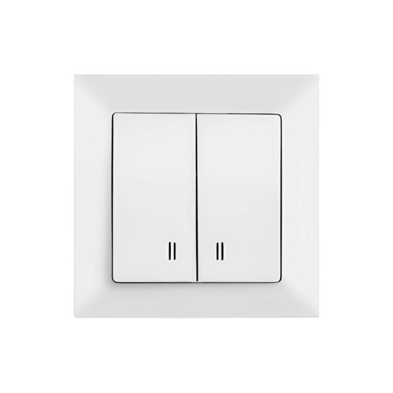 CANDELLA Выключатель с подсв. белый 015 0101