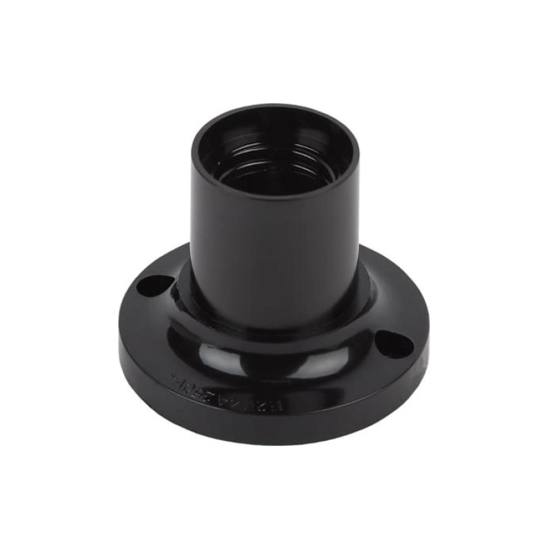 Патрон ЭРА Е-27 бакелит потолочный черный