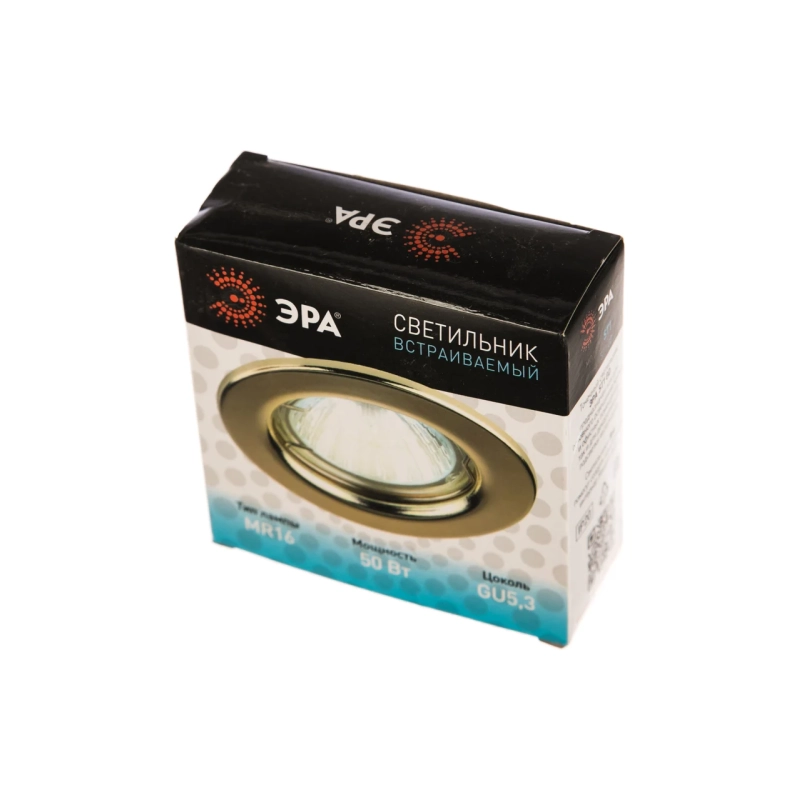 Эра Светильник ST1 MR16 50W золото