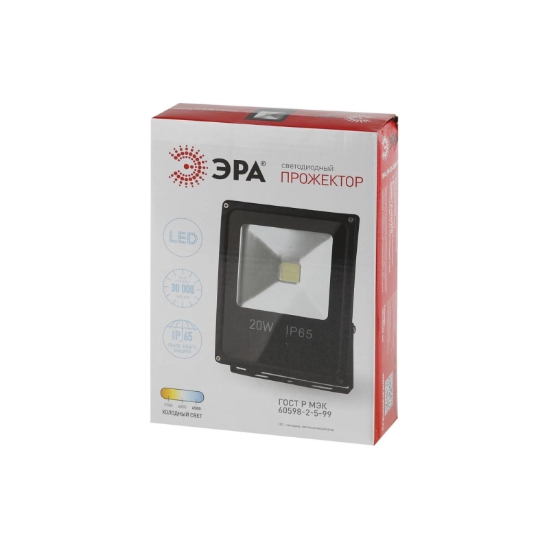 Прожектор ЭРА LED 20W 6500К