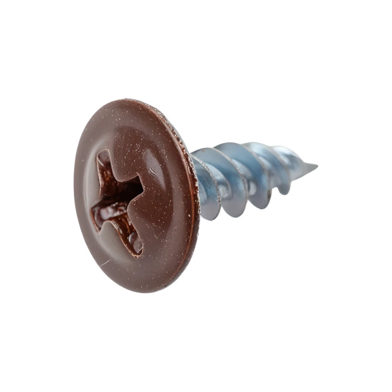 Саморез с прессшайбой, сверло, цветной 4,2*13 /8017/