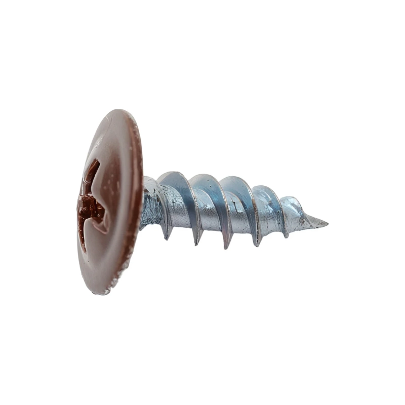 Саморез с прессшайбой, сверло, цветной 4,2*13 /8017/