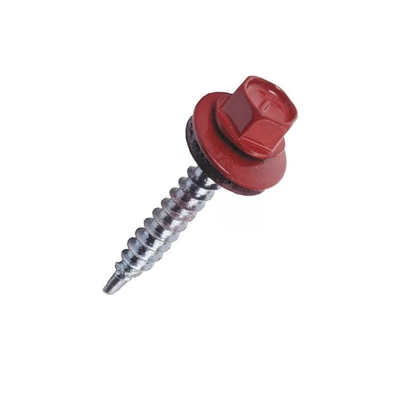 Саморез оцинк. с полимер. покр. красное вино 4,8*19 мм 3005