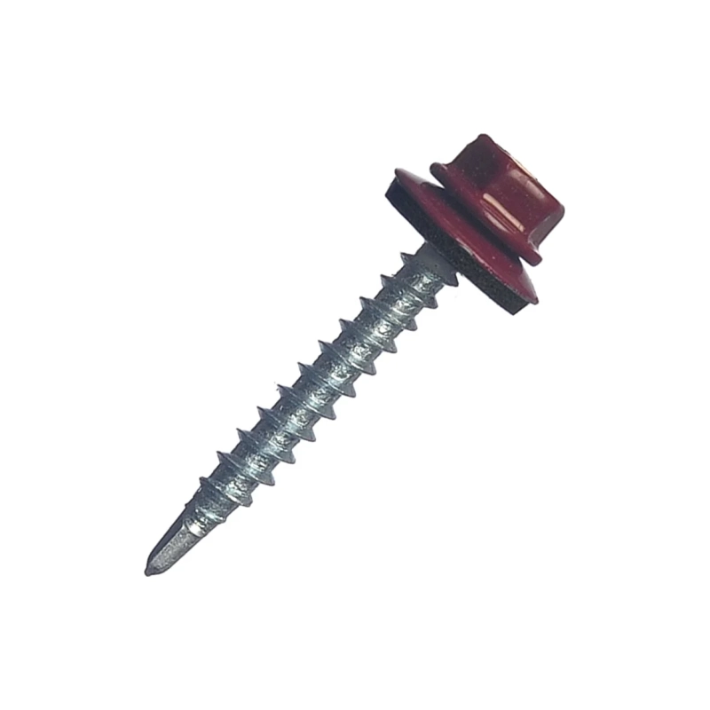 Саморез оцинк. с полимер. покр. красное вино 4,8*35мм дерево 3005