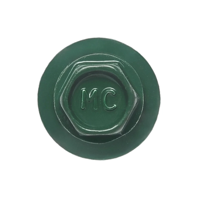 Саморез оцинк. с полимер. покр. тёмно-зеленый 4,8*35 мм дерево 6005