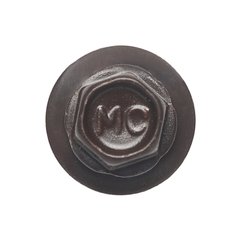 Саморез оцинк. с полимер. покр. тёмно-коричневый 4,8*35 мм дерево 8017