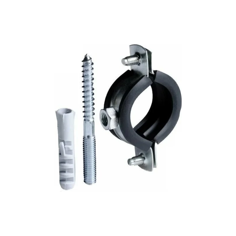 Хомут стальной с крепежом 2 1/2 (70-78)