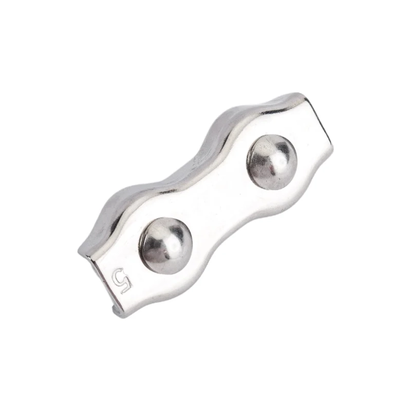 5 Зажим д/стальных канатов двойной DUPLEX оц., 1шт.