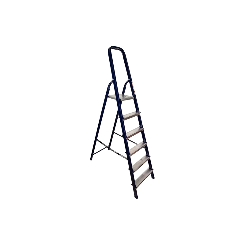 АЛЮМЕТ Лестница-стремянка 40*20 стальная 6-и ступ. 8406 h max=1.98