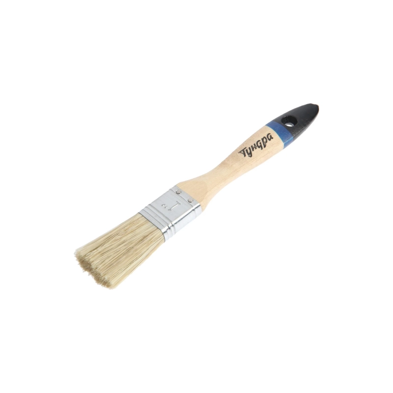 СЛ Кисть плоская TUNDRA, натур щетина, дерев рукоят 1