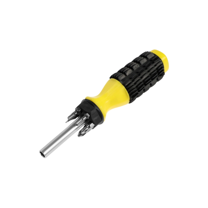 СЛ Отвертка с набором бит ТУНДРА, 7 пр, 160 мм (2296292)