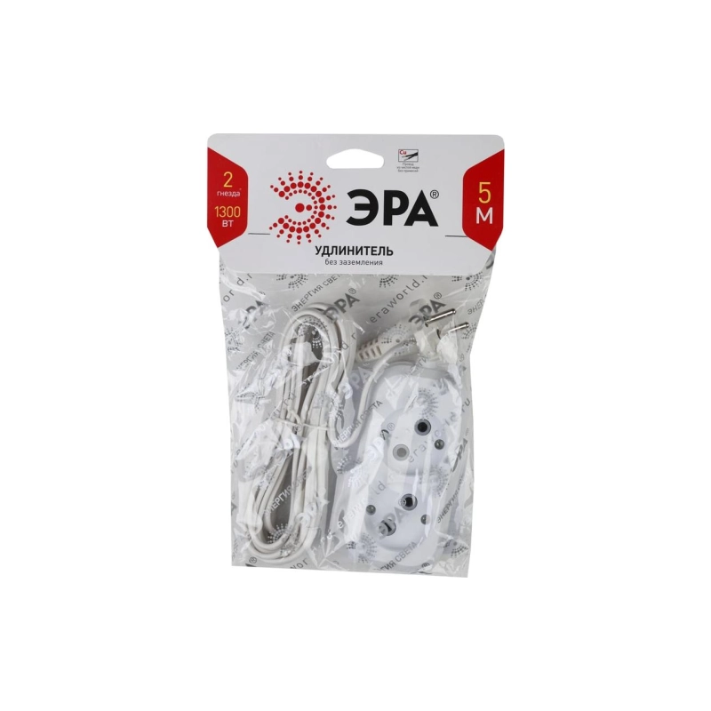 Удлинитель ЭРА UX-2р/ 5м
